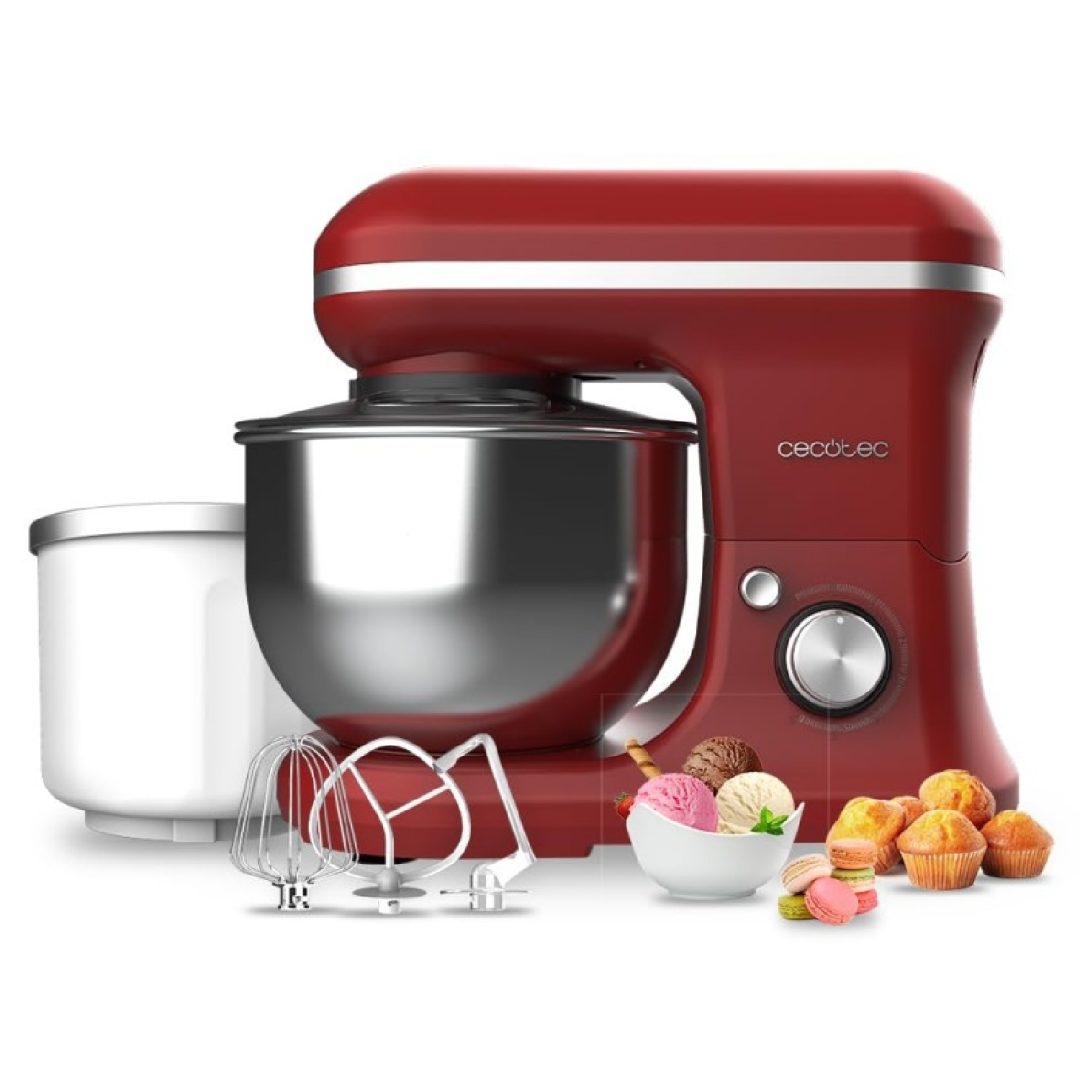 Teigknetmaschine Cecomixer Merengue 5L 1200 Ice-Cream Red