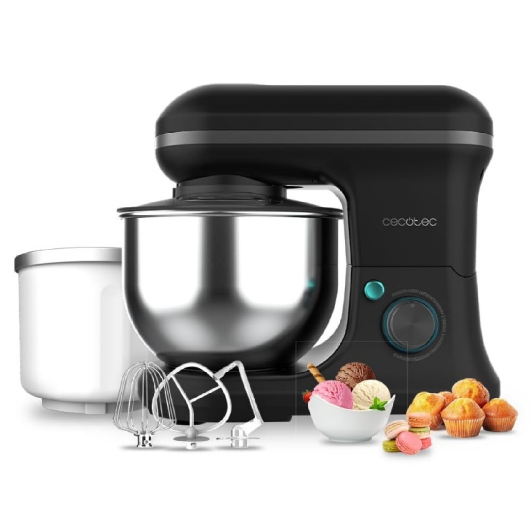 Teigknetmaschine Cecomixer Merengue 5L 1200 Ice-Cream Black